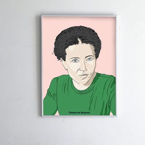 Simone de Beauvoir (print)
