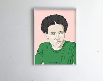 Simone de Beauvoir (stampa)