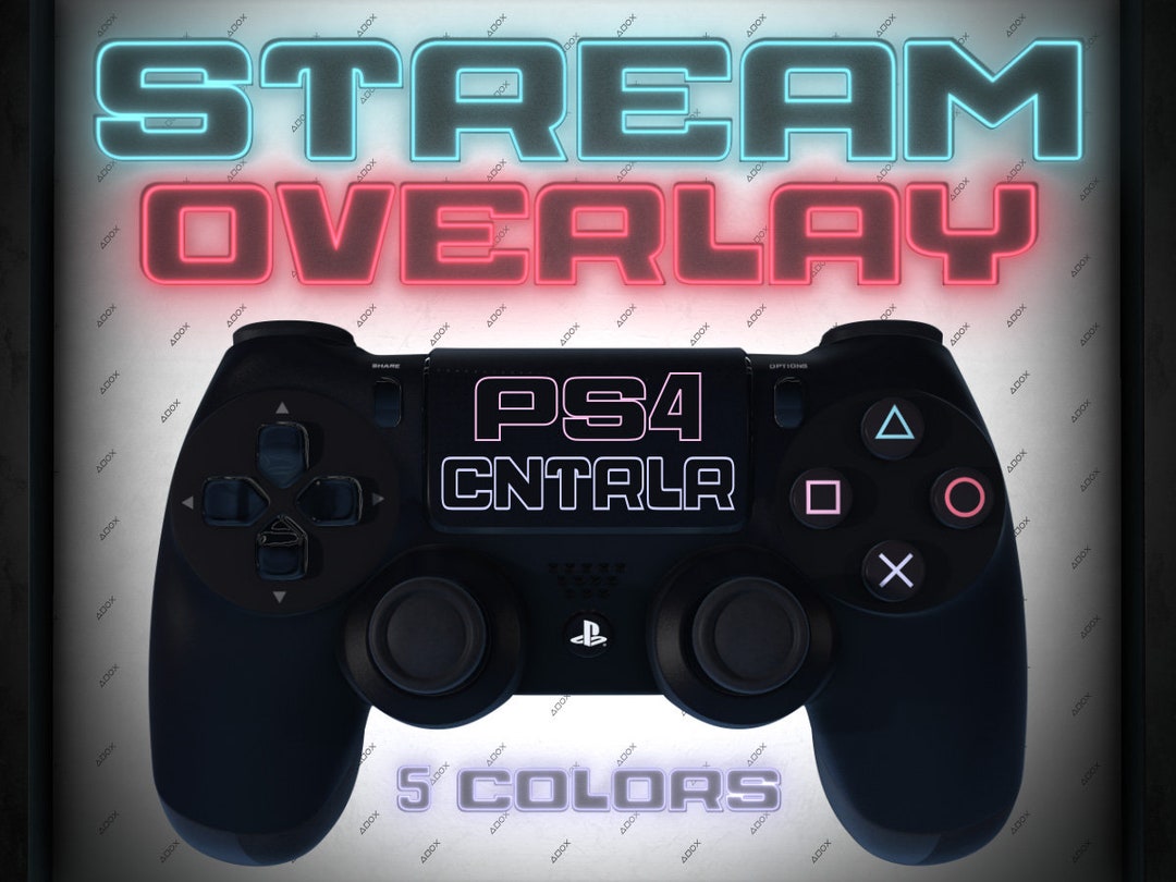 chikane olie At redigere Stream Overlay PS4 Cntrlr Playstation Controller Twitch - Etsy