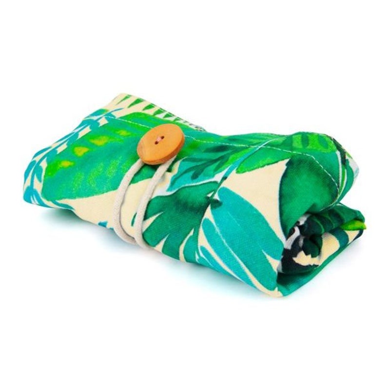 Jungle Leaf Totebag with artwork by Amy Sia