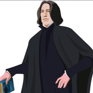 Severus Snape Bookmark PDF ( 4 Bookmarks on A4 Sheet) - Etsy