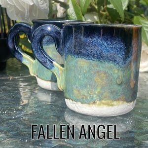 Handmade Porcelain Espresso Cups: Modern Glazed Espresso/Cortado Cups, various glazes (90ml) (height 6.5cm width 5cm approx)