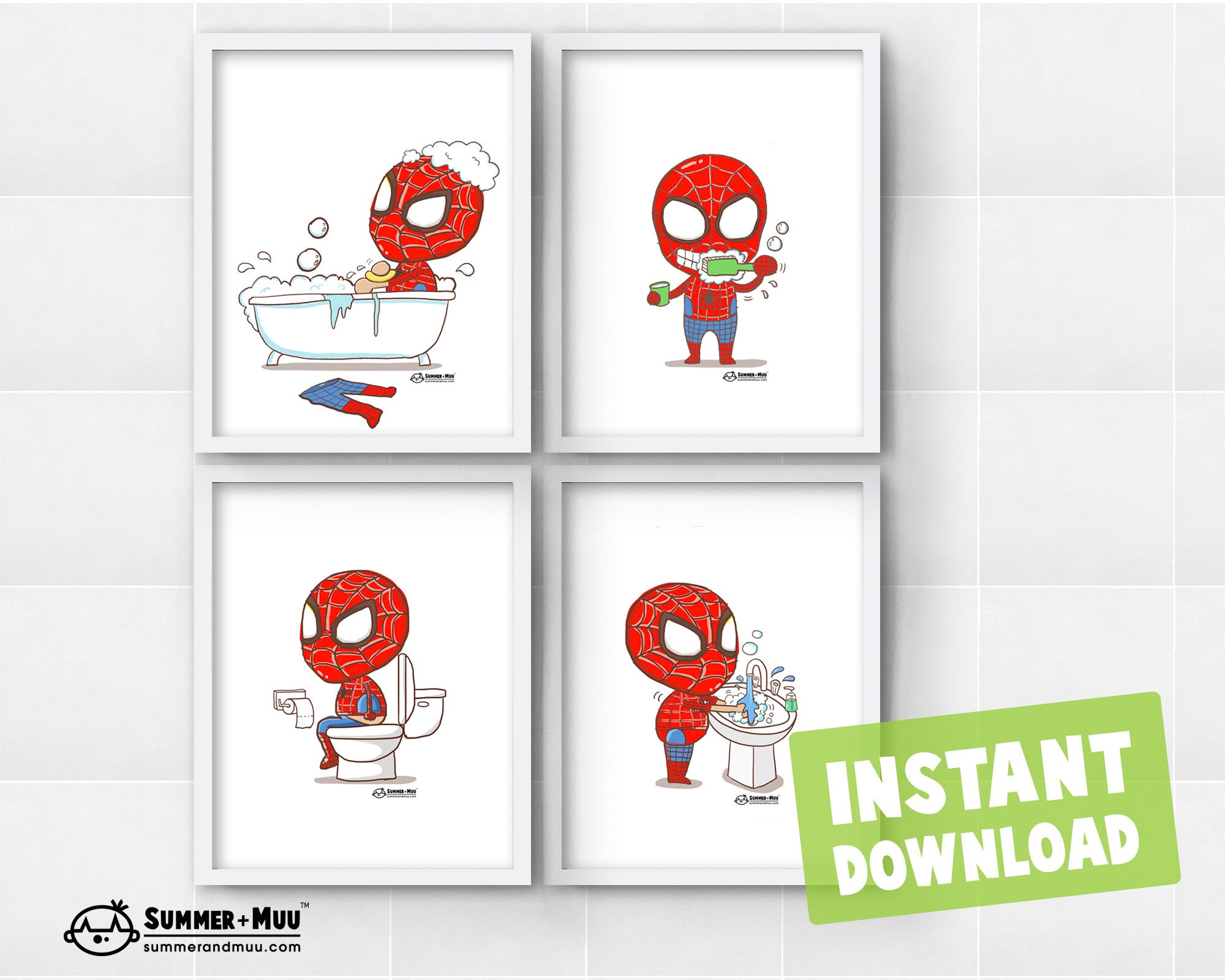 batman toilet print