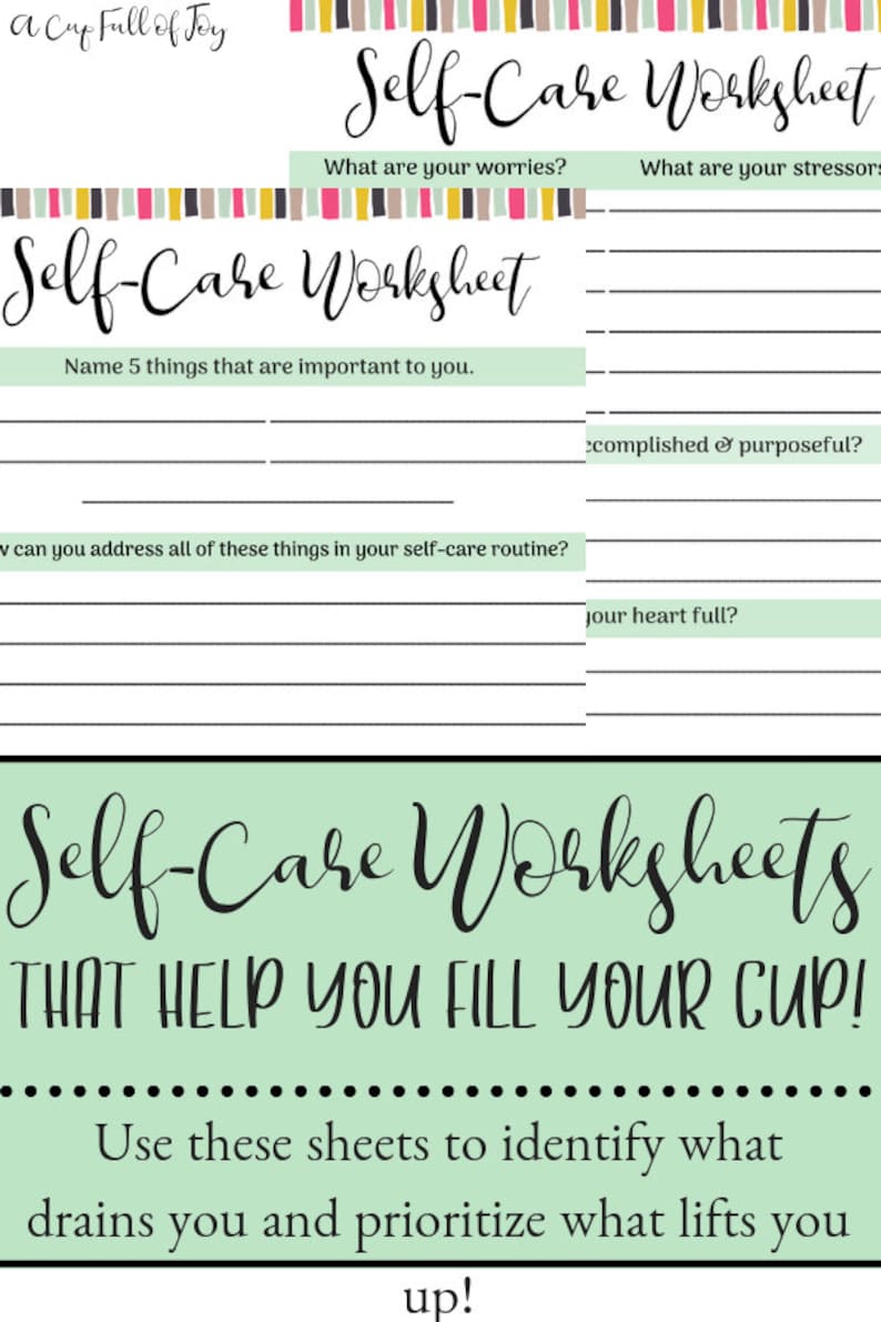 Free Self Care Worksheet For Kids How to Create a SelfCare Routine