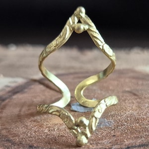 Pure Brass Arthritis Ring, Trigger Finger Rings, Adjustable Arthritis Ring, Mallet Finger Rings, EDS Finger Splint Rings, Brass Ring, Gift
