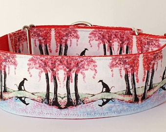 A 'Reflections' Full Martingale Greyhound Sighthound Whippet Lurcher Collar