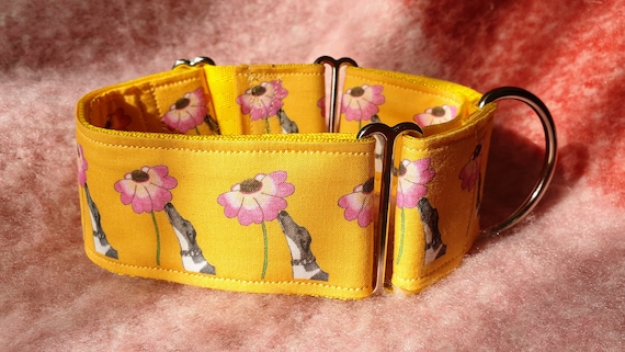 Just Sniffing Pattern, 50mm Martingale Greyhound Sighthound Whippet Lurcher Collar