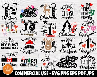 Download My First Christmas Svg Etsy