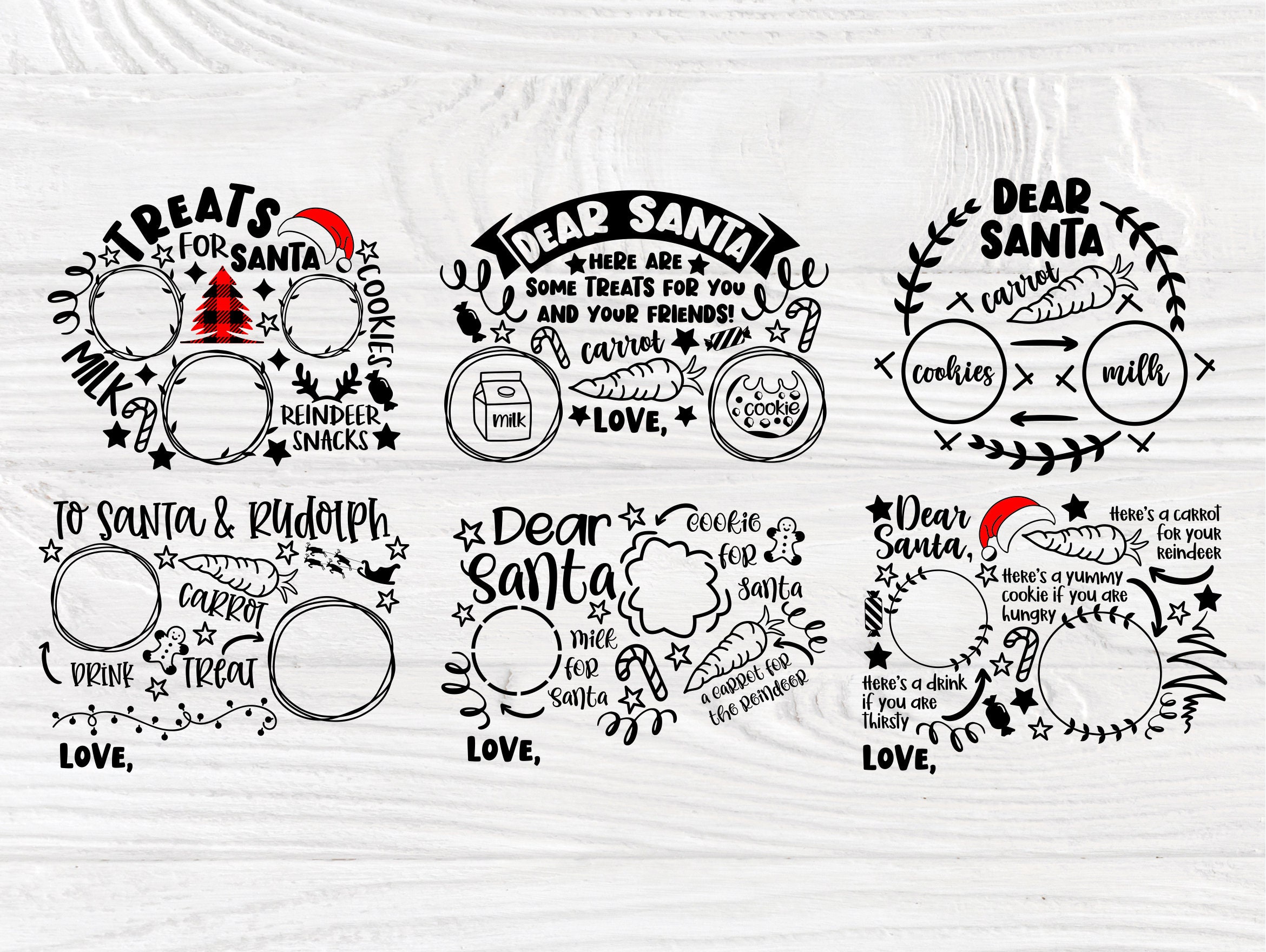Download Dear Santa Tray SVG Bundle, Christmas Svg, Cookies