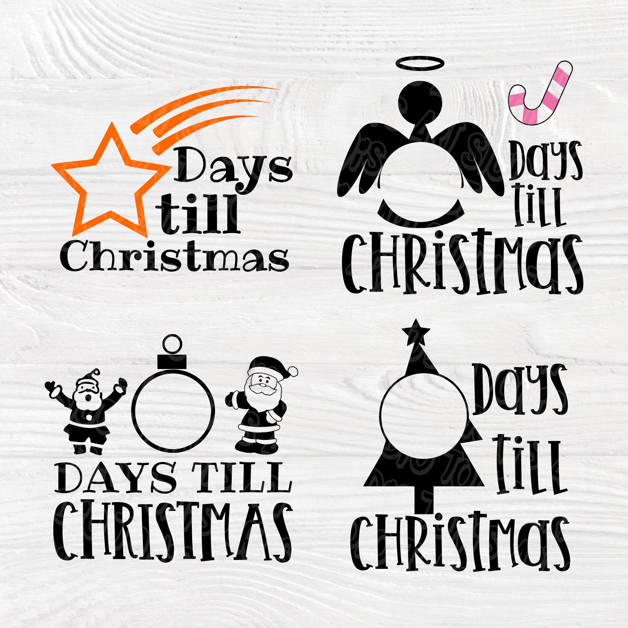 Download Days till Christmas | Cricut and Silhouette cut files ...