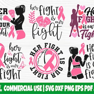 Haar strijd is onze strijd SVG, kankerbundel SVG