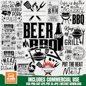 Barbecue SVG Bundle: Grill Master Cut Files (Digital Download)