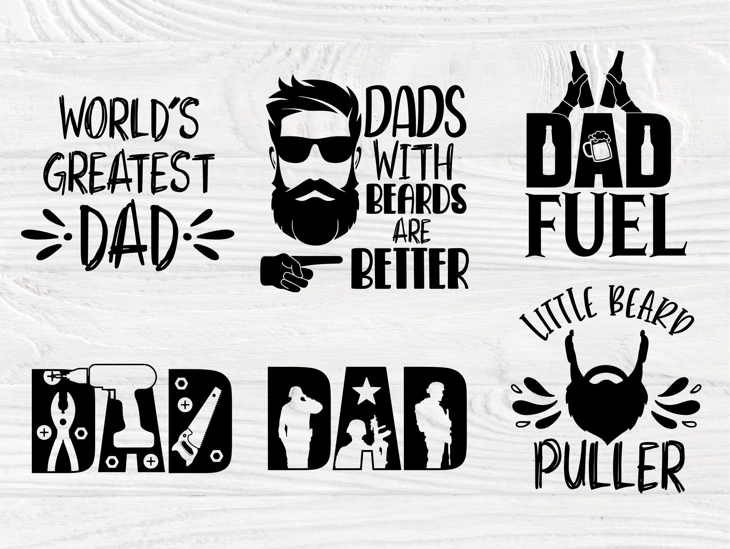 Fathers Day Svg, Beard Svg, Dad Signs, Beer Svg