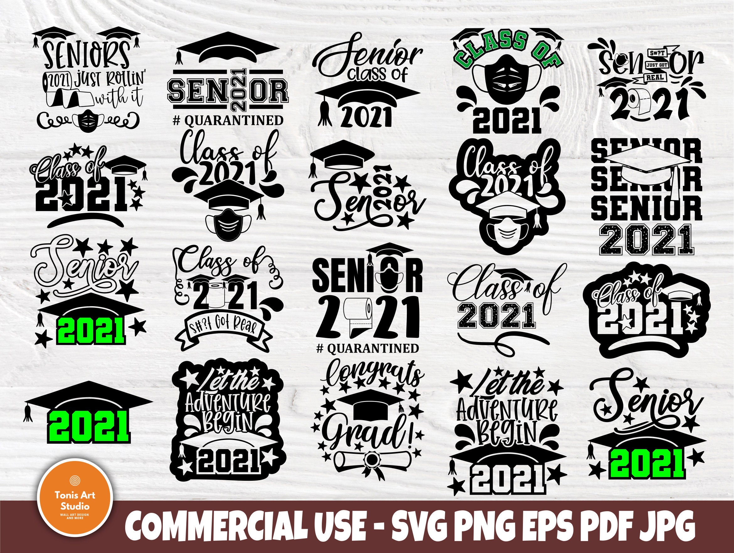 Download Graduation 2021 SVG Class of 2021 Svg Senior Svg | Etsy