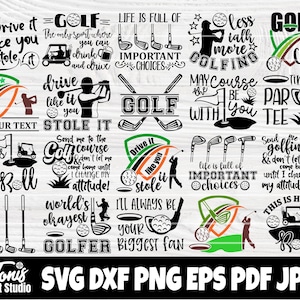 ゴルフ SVG バンドル、ゴルフ SVG、面白い名言 SVG