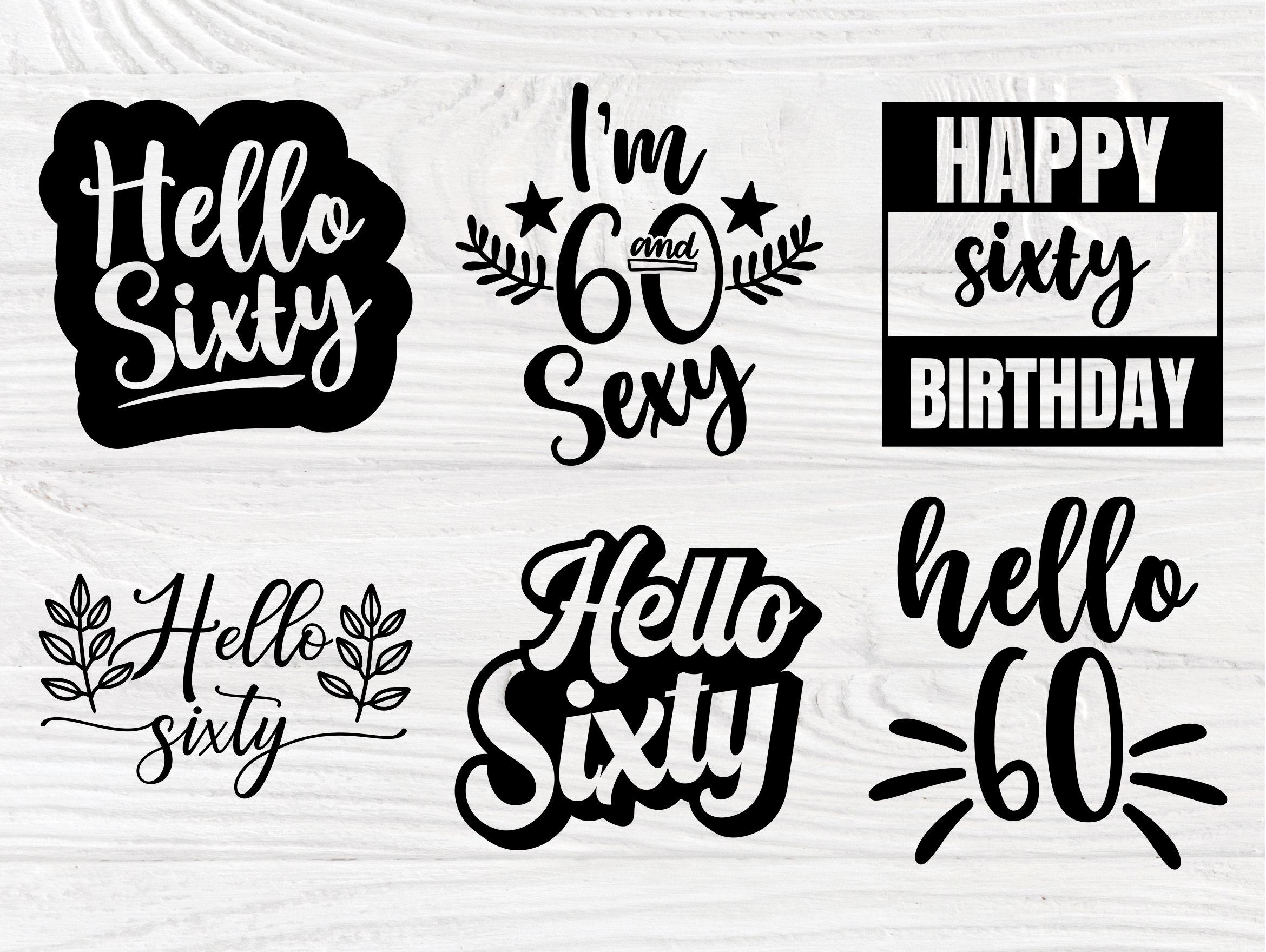 Download 60th Birthday SVG Bundle, Birthday Shirt Designs