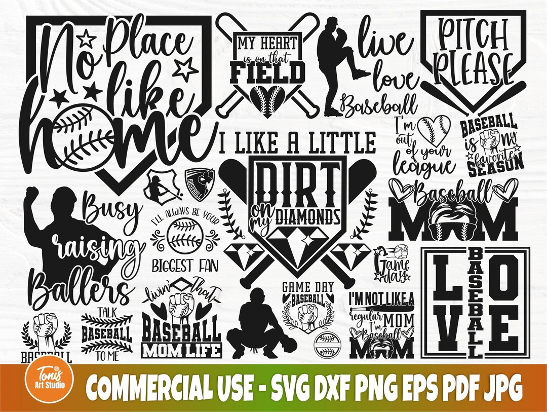Baseball Bundle SVG, Baseball Svg, Png, Sports Svg - Etsy