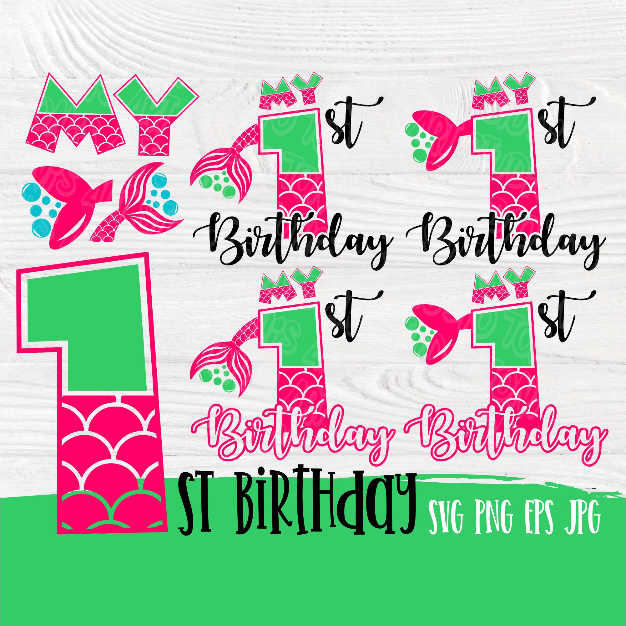 Download My first birthday SVG | Mermaid birthday svg | 1st ...