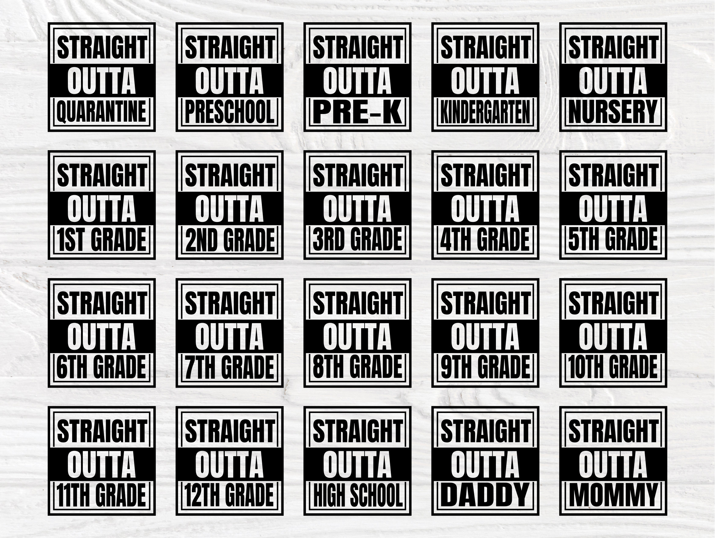 Straight Outta Quarantine Svg School Grades Svg