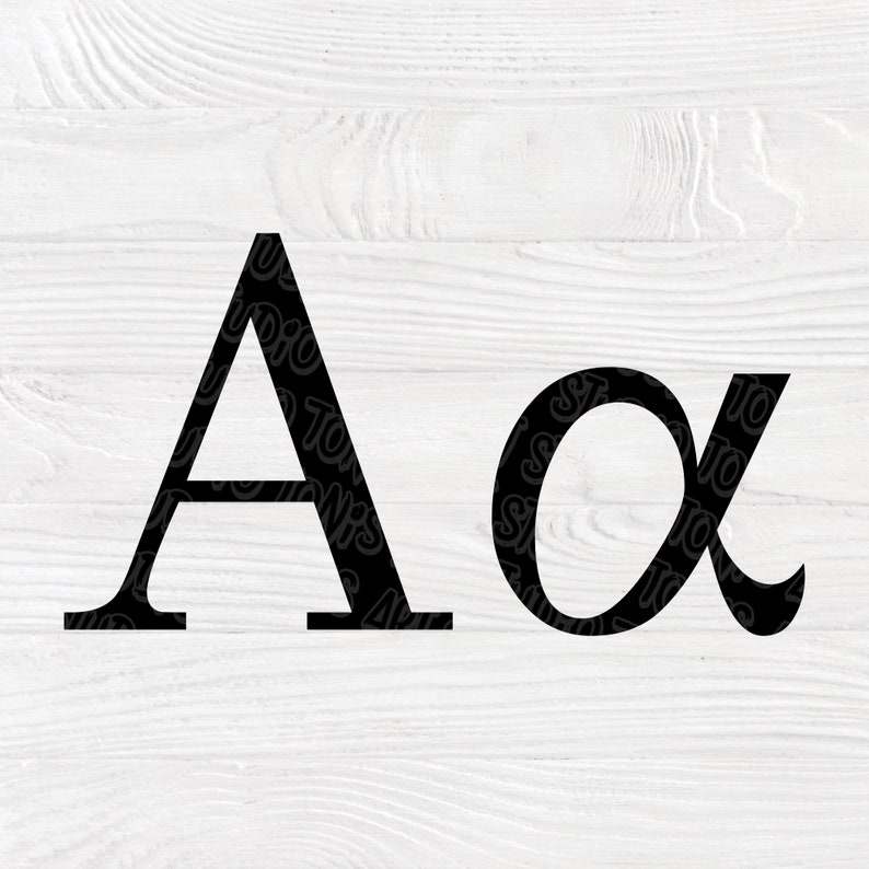 Download Greek font SVG Greek alphabet svg Greek letters svg | Etsy