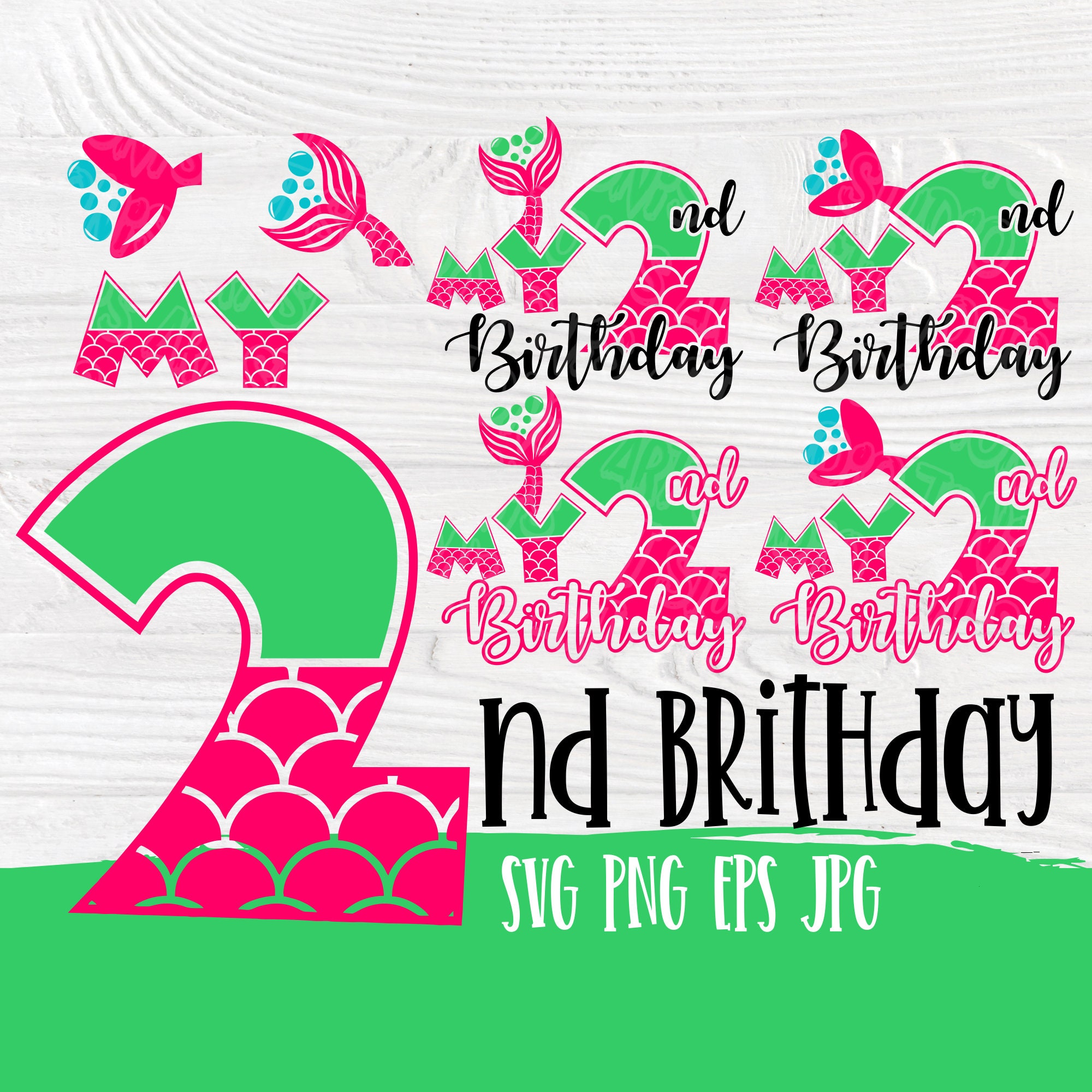 Download My second birthday SVG | Mermaid birthday svg | 2nd ...