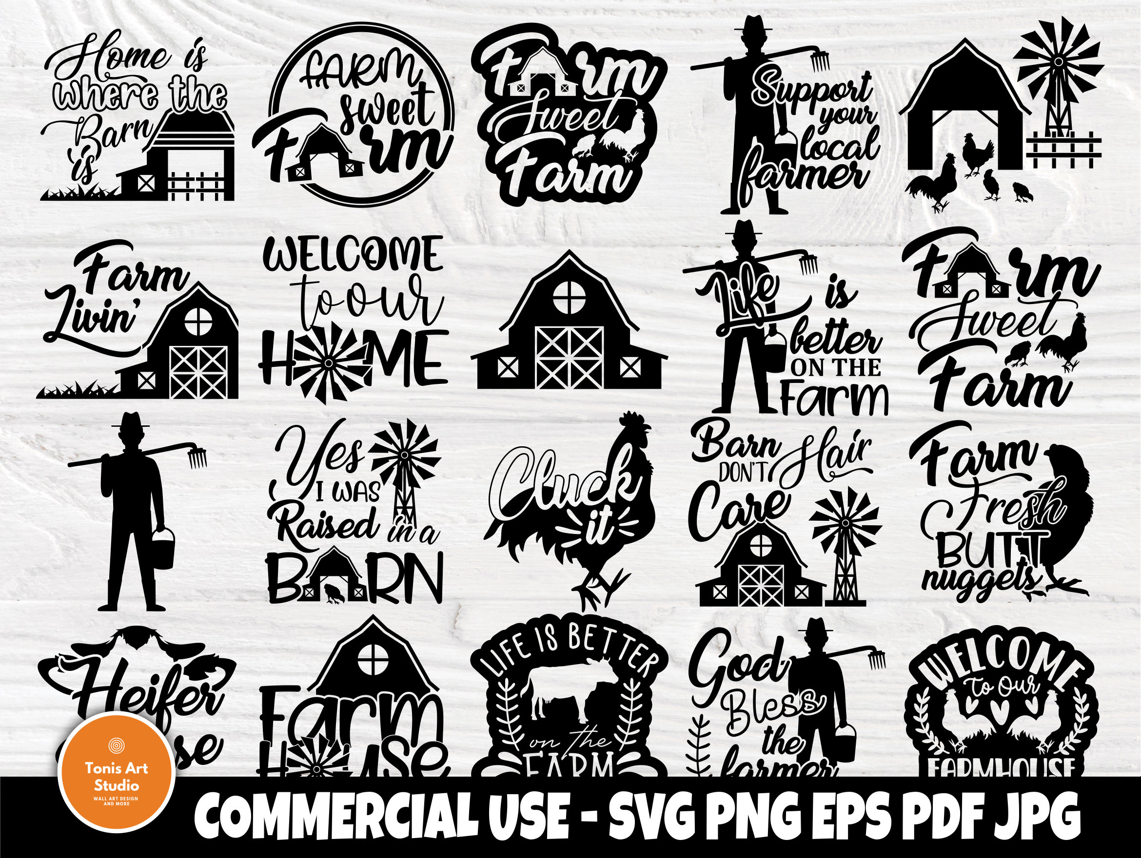 Download Farm Life Svg Bundle Farmhouse Svg Barn Svg