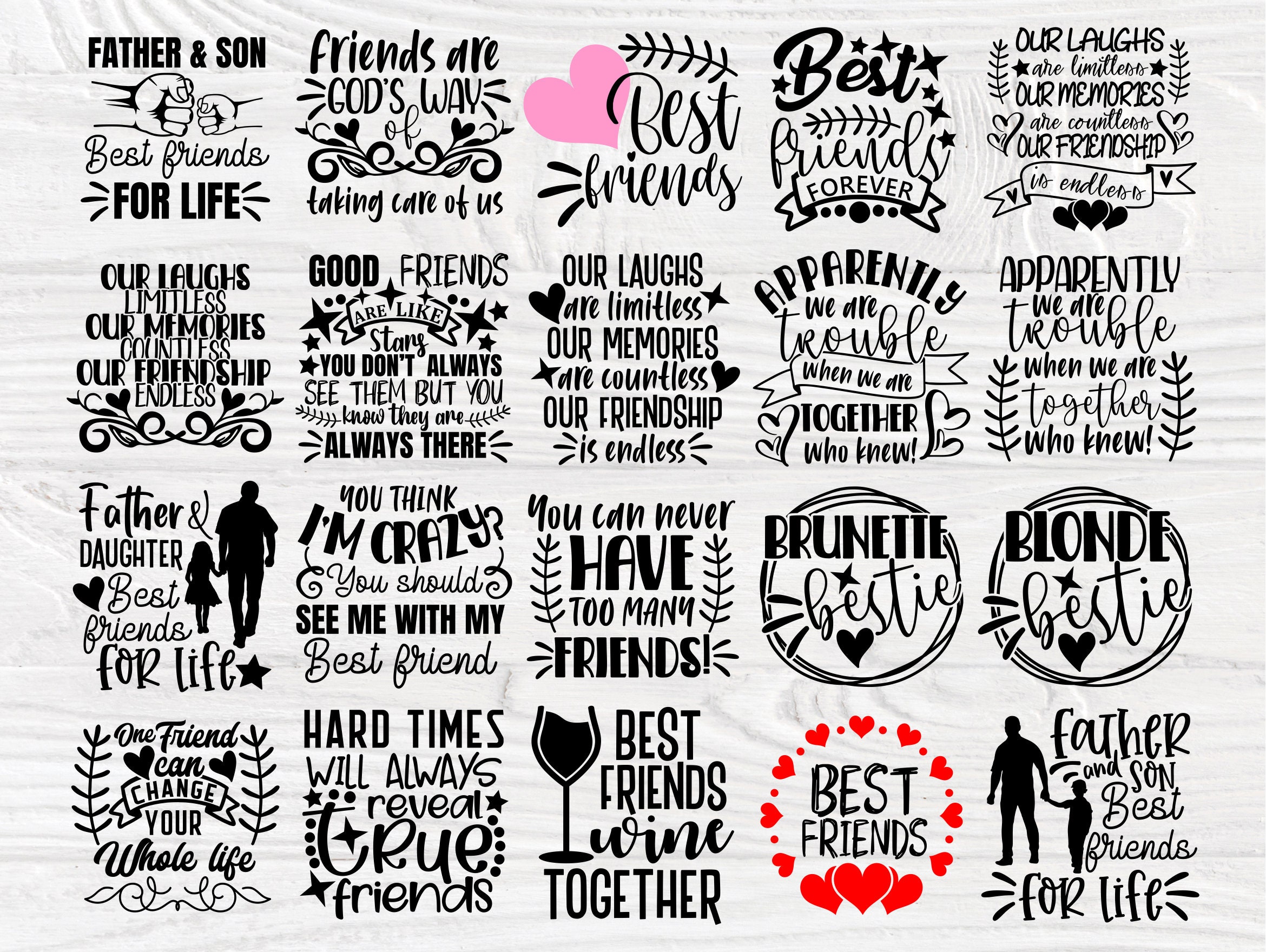 Free Free 339 Best Friends Svg Bundle SVG PNG EPS DXF File