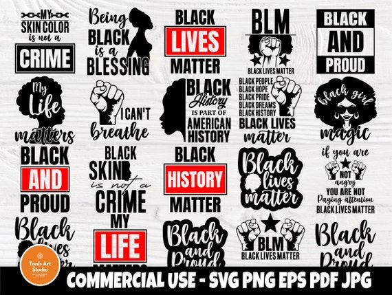 Download Black Lives Matter Svg Bundle Black History Svg Etsy PSD Mockup Templates