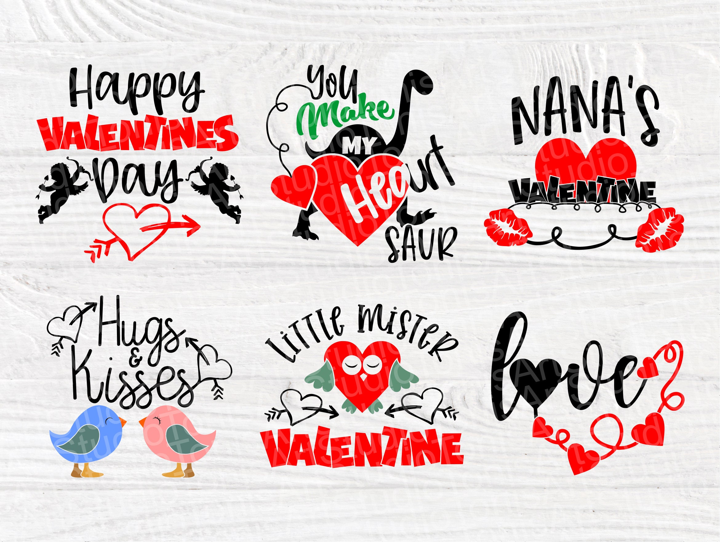 Download Kids Valentine's SVG Bundle | Valentines Svg | Dinosaur ...