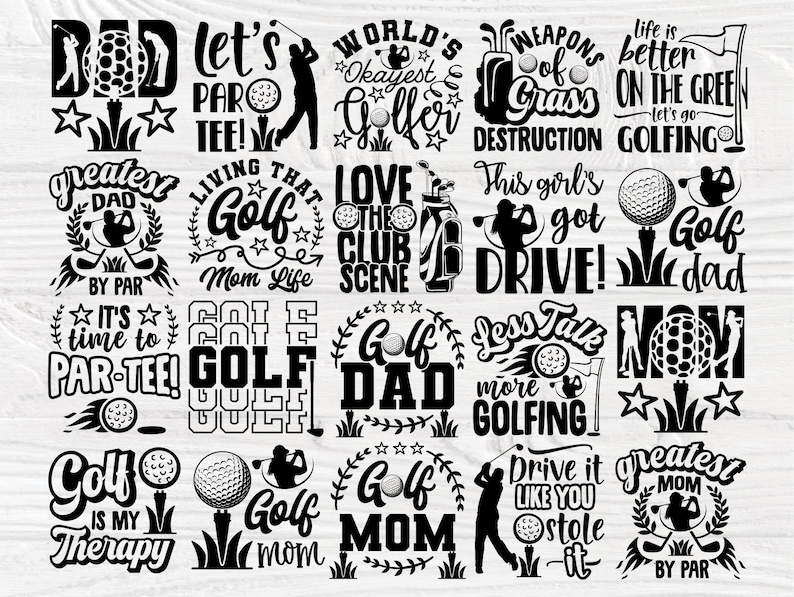 Golf SVG Bundle, Golfing Svg, Golfer Svg Quotes image 4