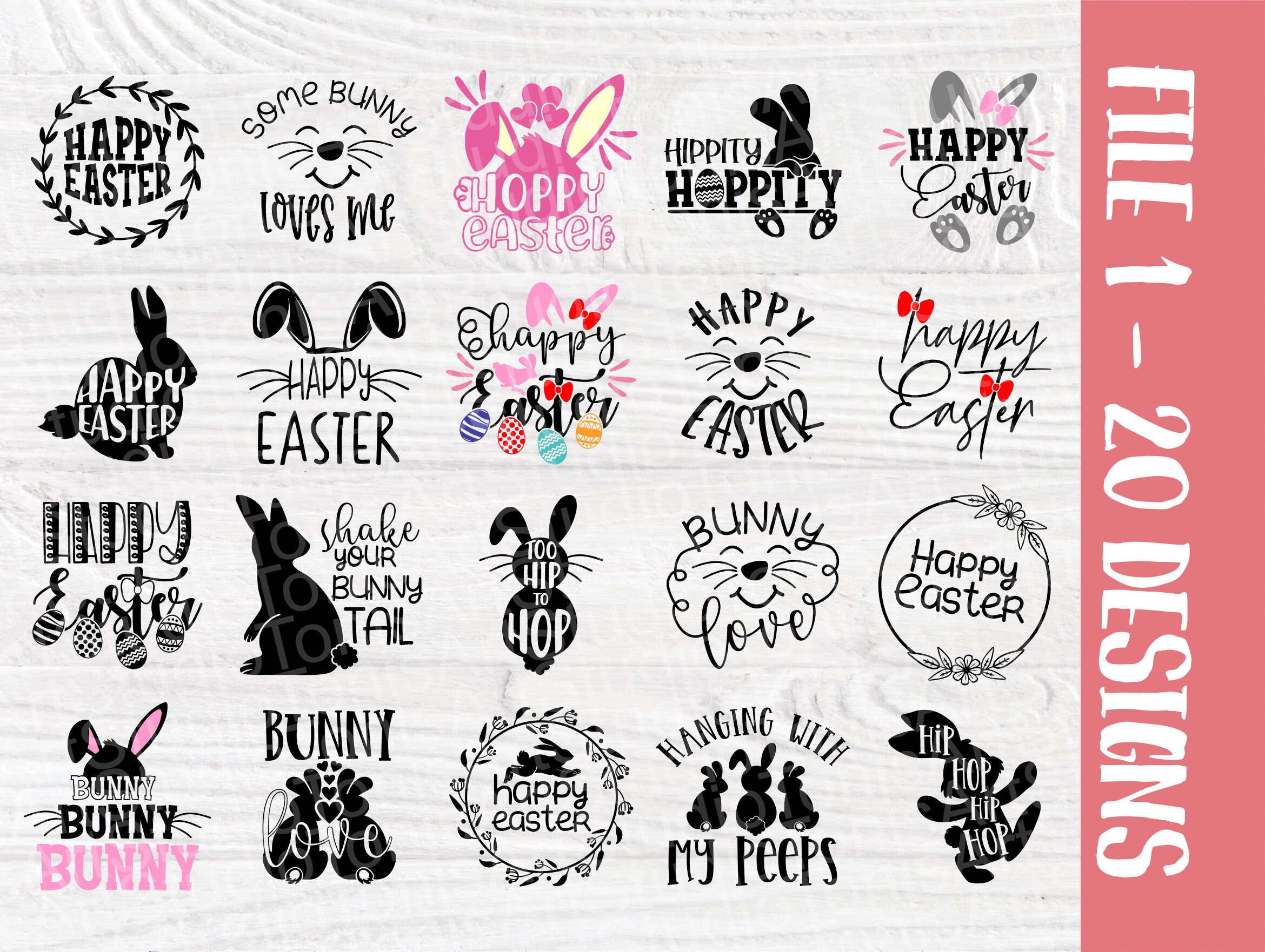 Download Easter SVG Bundle, Cricut & Silhouette Cut Files