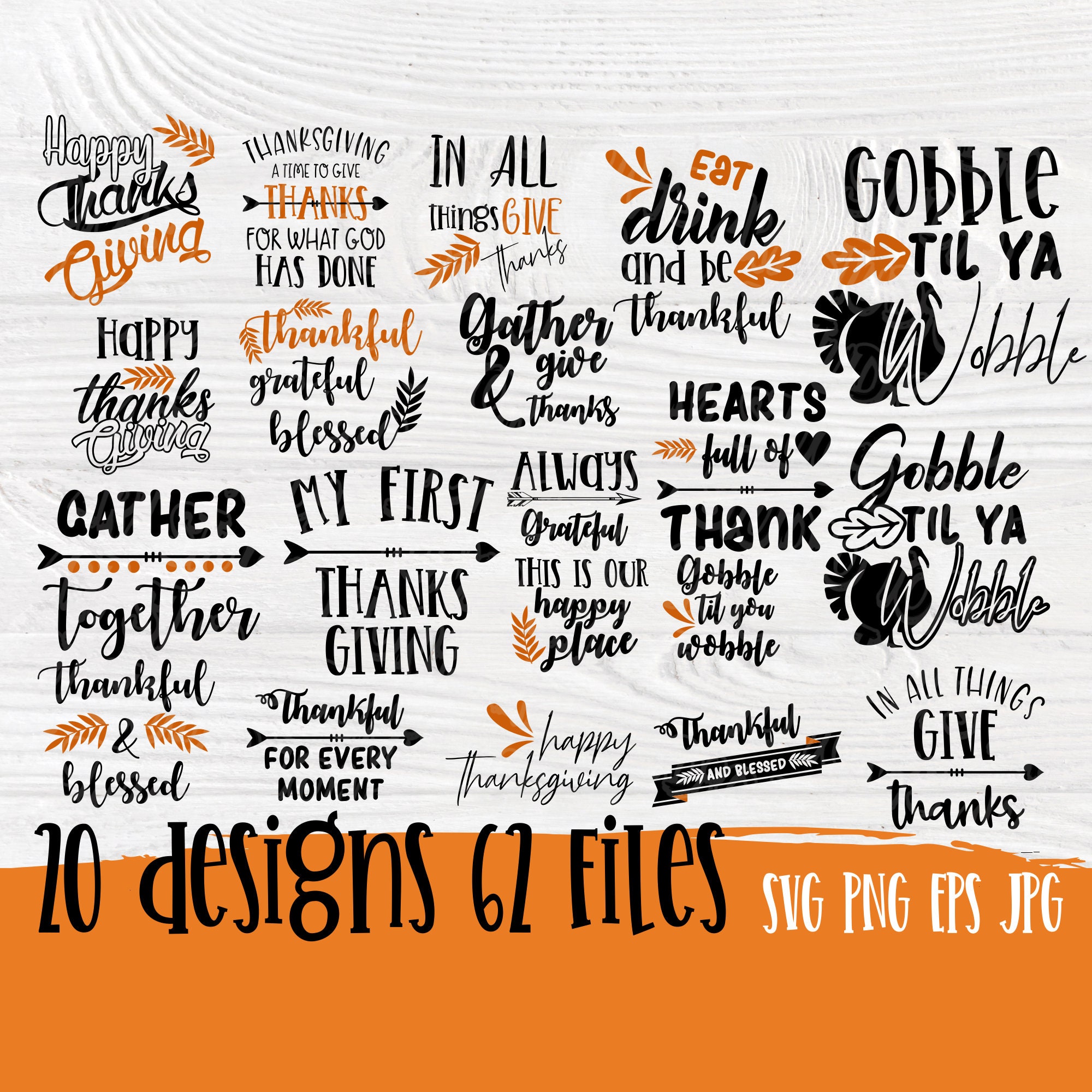 Download Thanksgiving SVG | Thankful svg | Turkey svg | Svg bundle ...