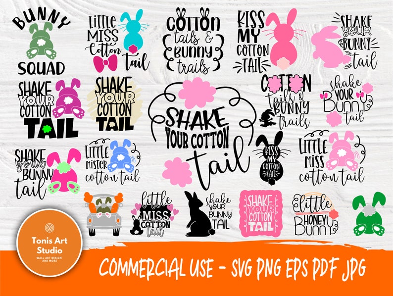 Download Easter Bunny SVG Shake your Bunny Tail Svg Cotton Tail Svg ...