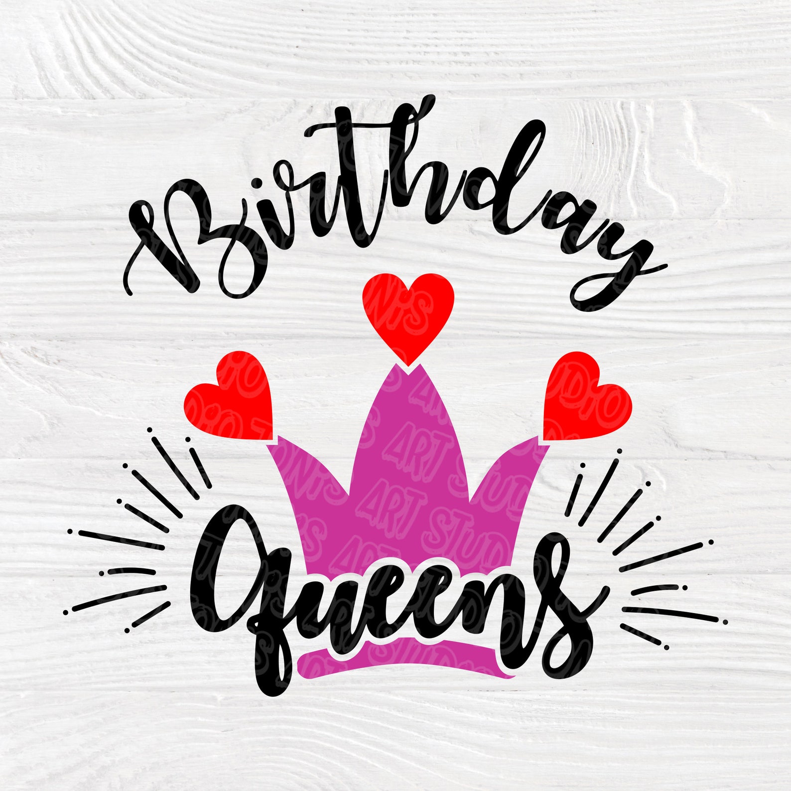 Download Birthday queen SVG Birthday girl svg bundle 12 months | Etsy