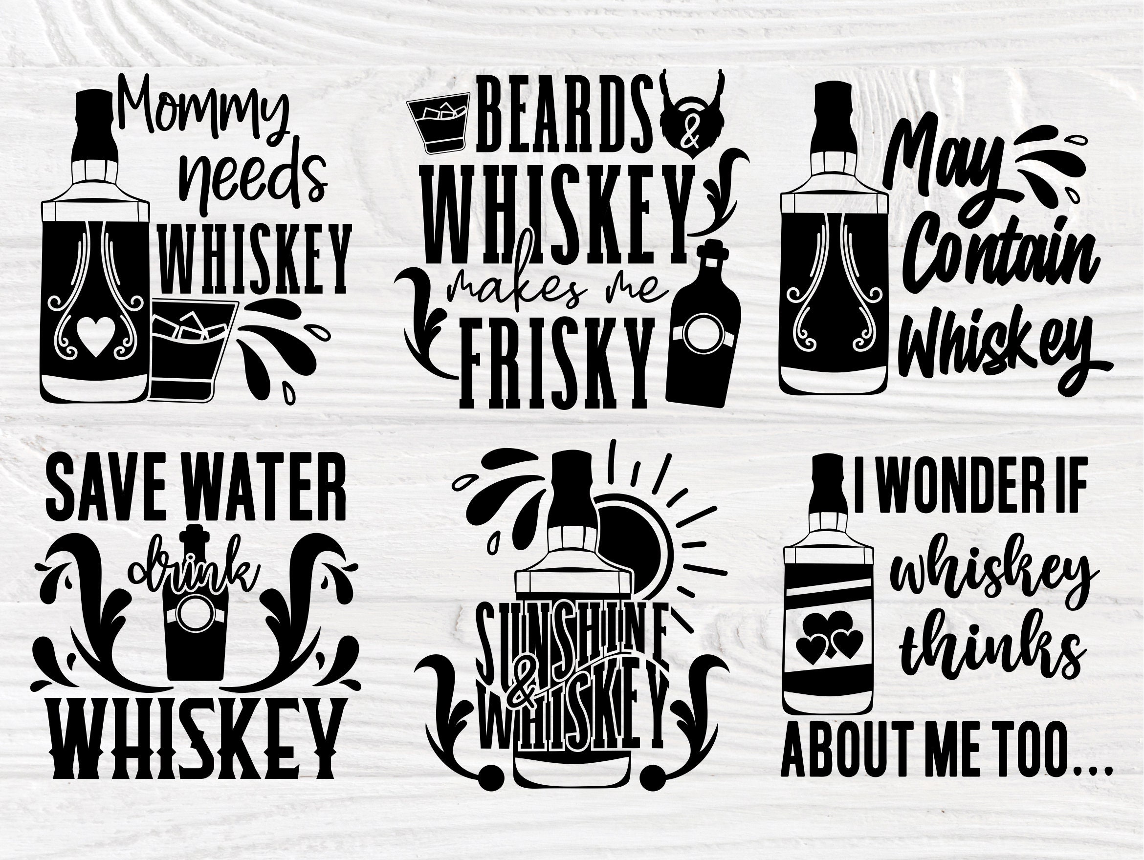 Whiskey SVG Bundle, Drinking Svg, Cricut Cut Files