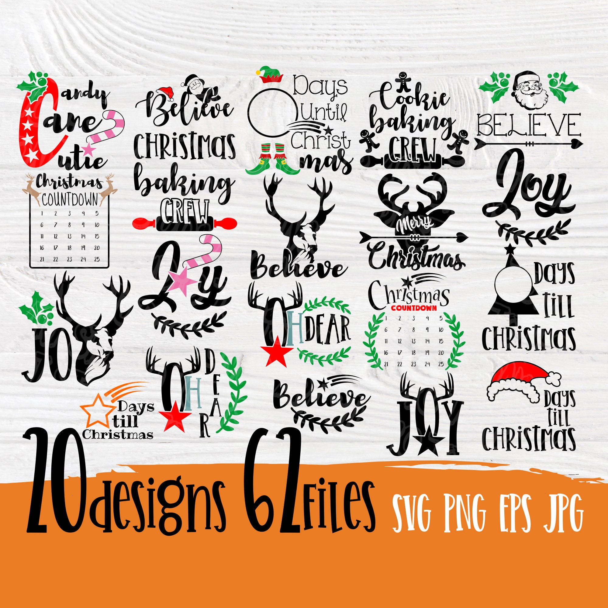 Download Free Christmas Quotes Svg Christmas Bundle Svg Days Till Christmas SVG DXF Cut File