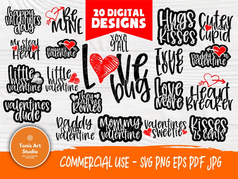 Download Valentine SVG Bundle Kids Valentines Day Love Svg | Etsy