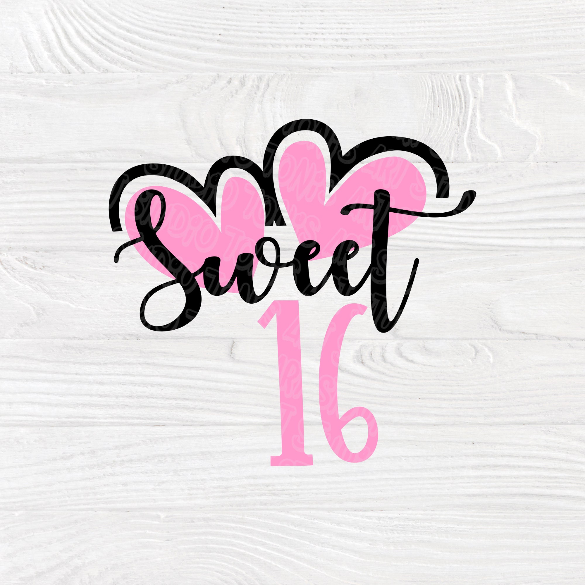 Sweet 16 SVG | Sweet 16 bundle | Sixteen birthday svg | 16th birthday