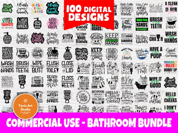 Download Bathroom Svg Bundle Bathroom Signs Svg Cut Files Etsy PSD Mockup Templates