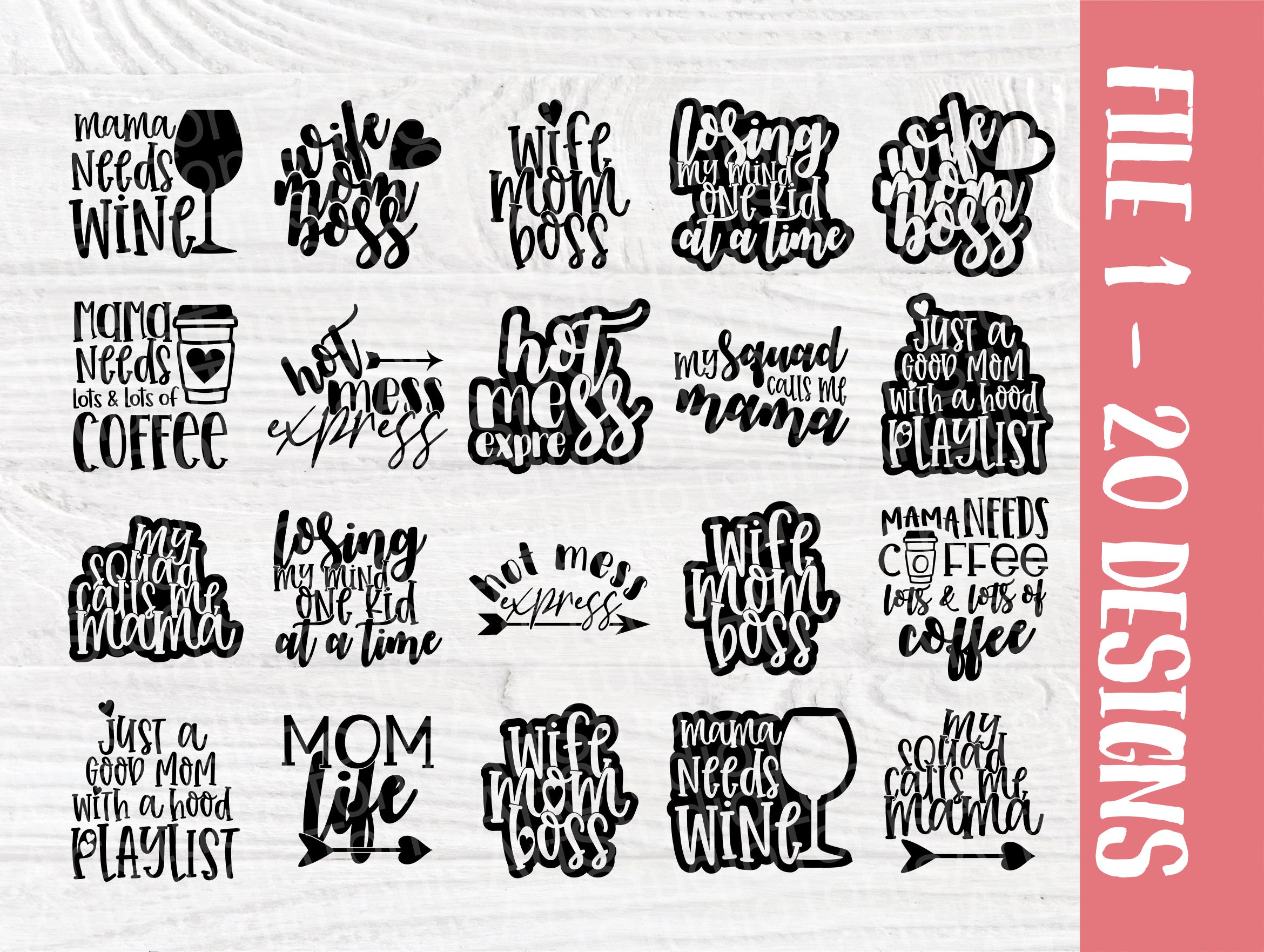 Download Mom SVG Bundle, Mom Life Svg, Mothers Day Sign Svg