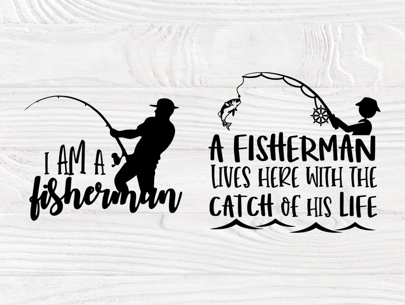 Fishing SVG Bundle Fisherman Shirt Bass Cut file | Etsy
