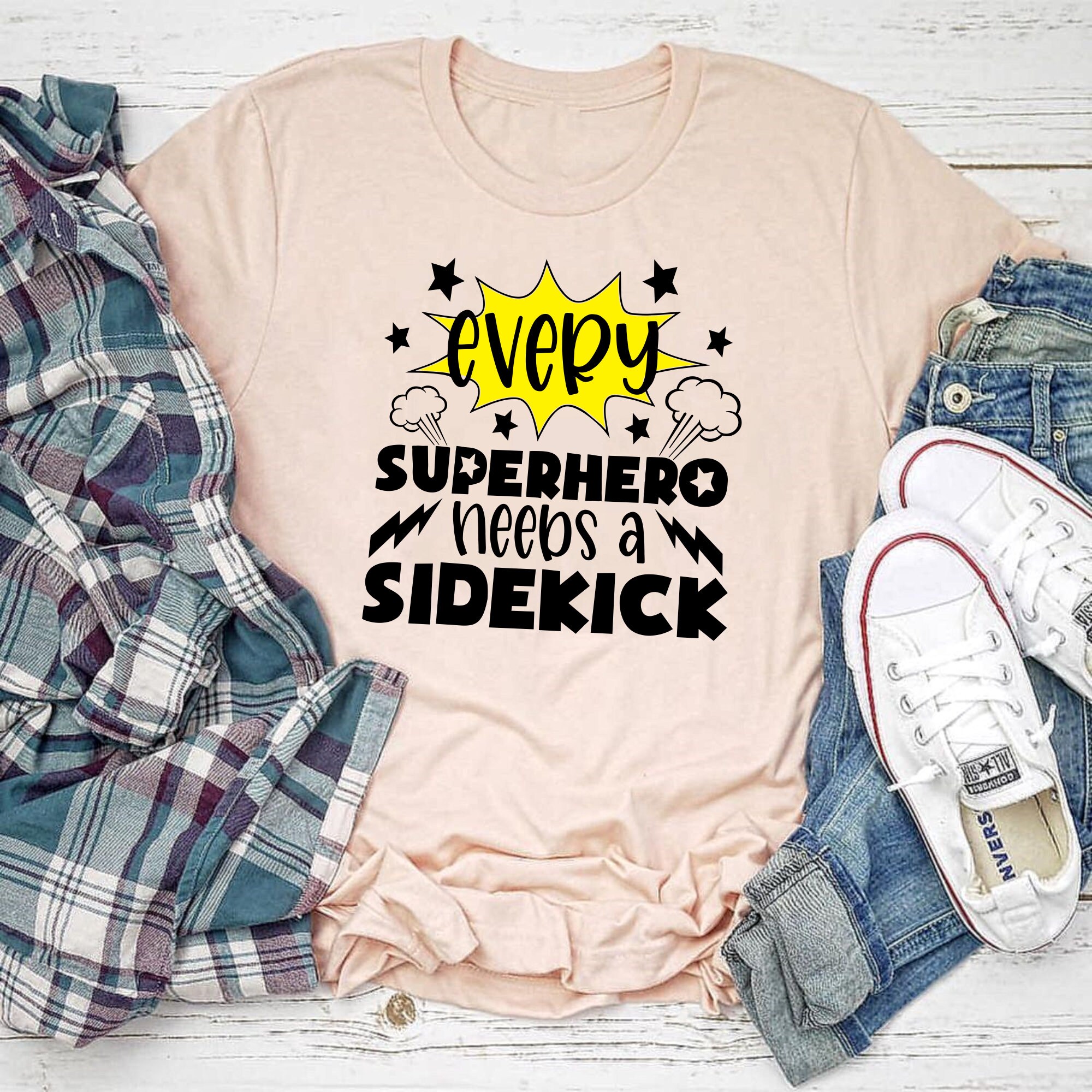 Every Superhero Needs A Sidekick Svg Png Eps Pdf Jpg Cut File Daddy And Son Svg Baby Boy Svg Superhero Svg Cameo Cricut Baby Onesie Svg