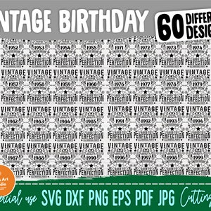 1941-2000 gealtert zur Perfektion, Vintage Geburtstag SVG, limitierte Auflage