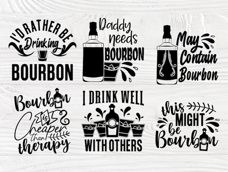 Download Bourbon SVG Bundle Drinking Svg Cricut Cut Files | Etsy