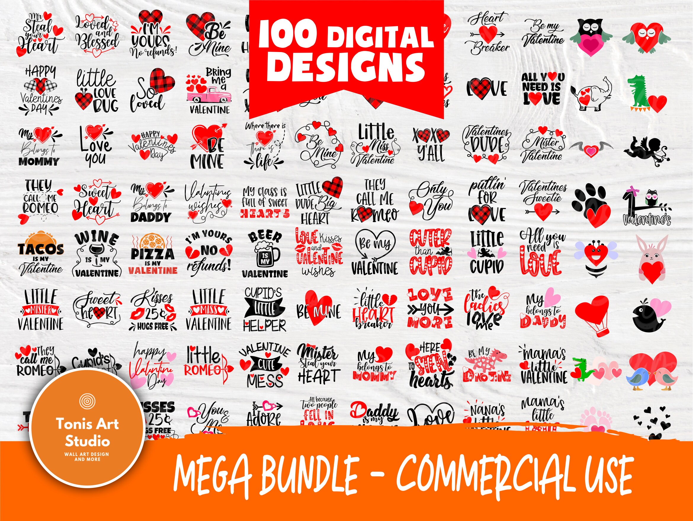 Download 100 Valentines SVG Bundle | Valentine's Day Signs | Love ...