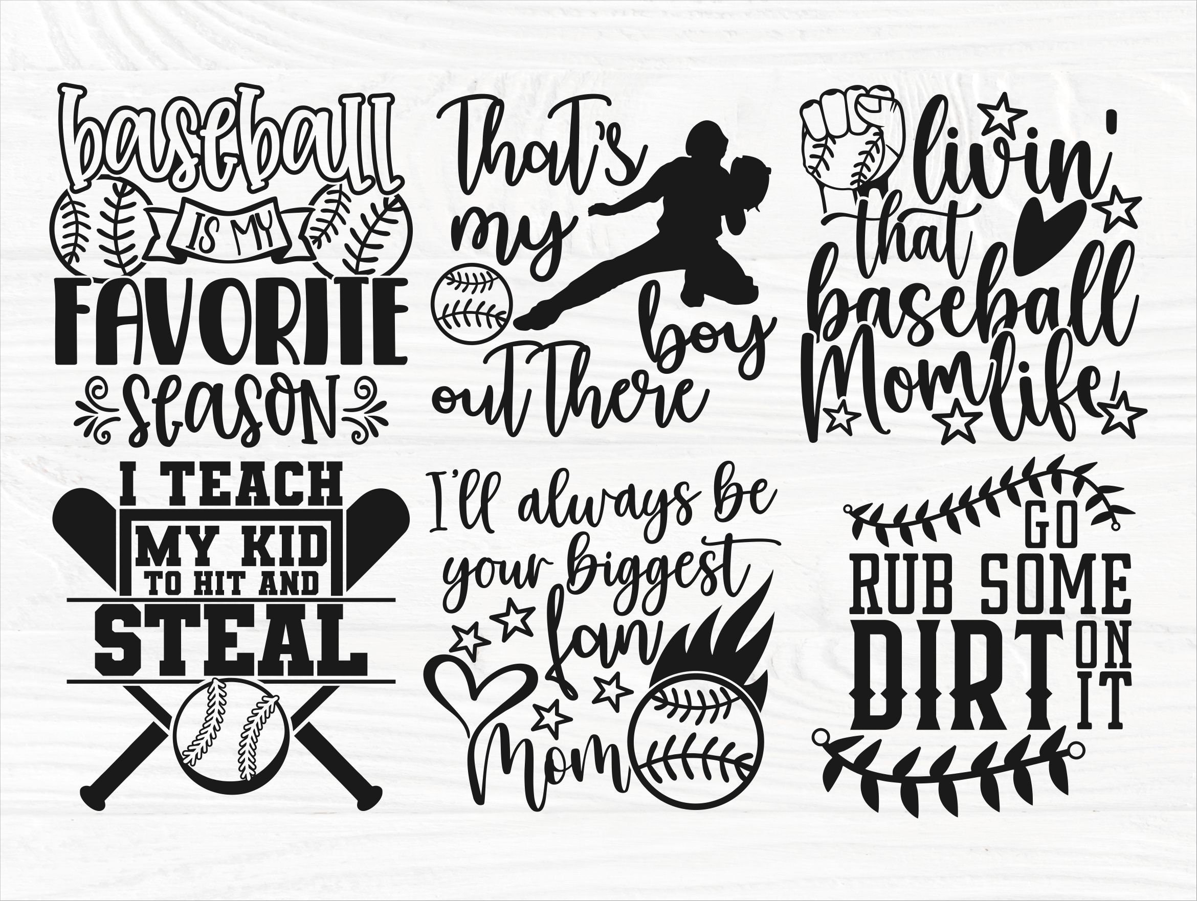 193 Baseball Sayings Svg Designs & Graphics