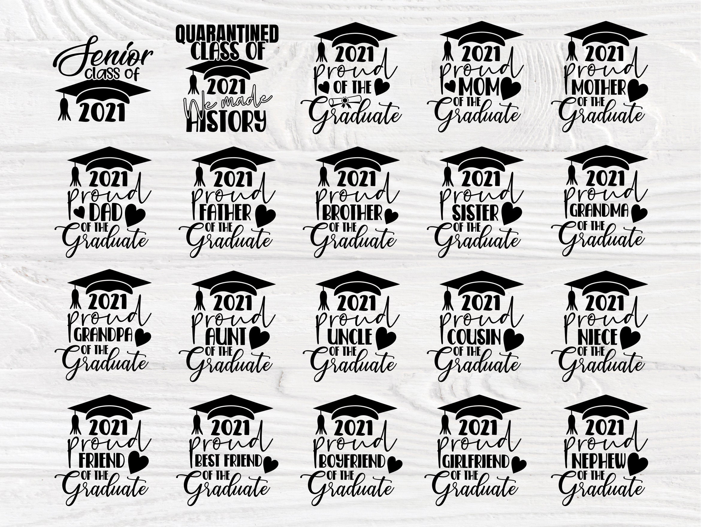 Download Graduation SVG Cut File Graduate 2021 Senior Svg | Etsy