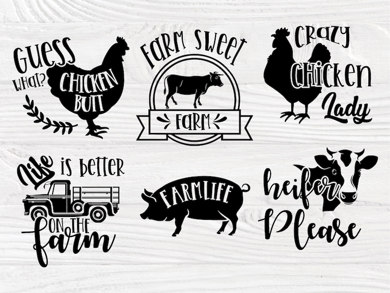 Download Farm SVG bundle Farmhouse quotes svg Farm svg Farm life | Etsy