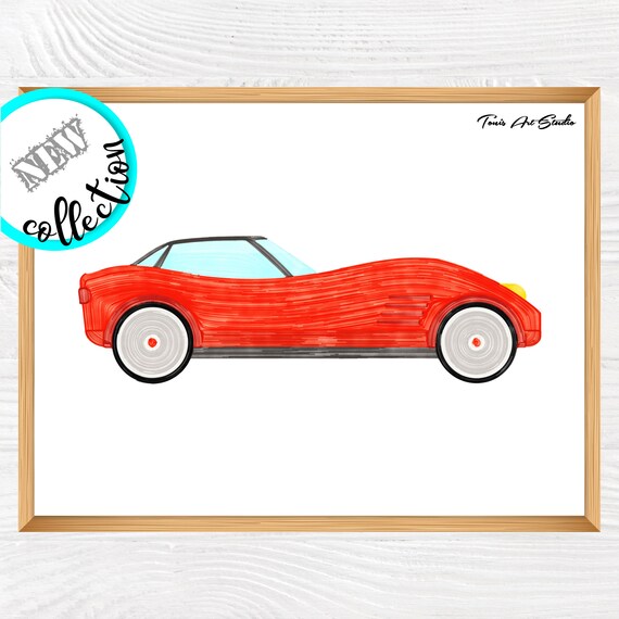 vintage car decor for nursery