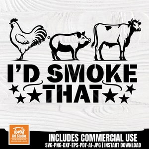Grill Dad Svg, Id Smoke That SVG, BBQ Apron Svg, Png, Dxf, Grilling Svg, Barbecue Svg, Kitchen SVG, Cricut Cut Files, Silhouette